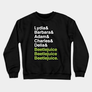 Beetlejuice Ampersand Names Crewneck Sweatshirt